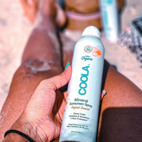 Coola Lotion & Sunscreen Applicators Body SPF 30 Tropical Coconut Organic Sunscreen Spray