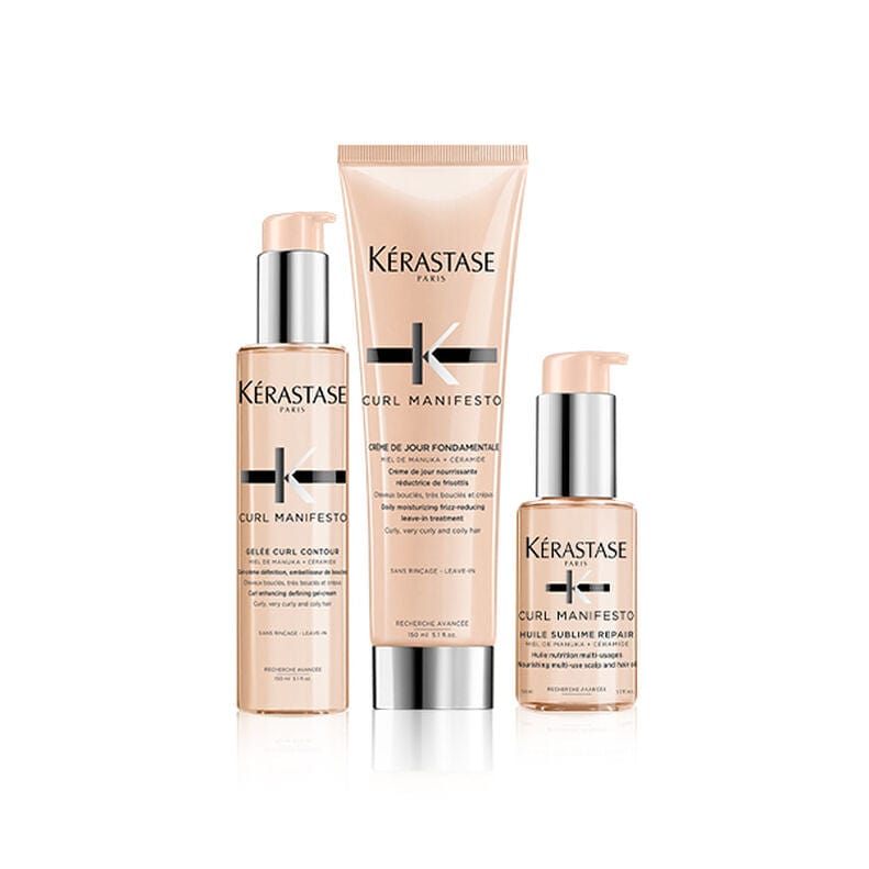 Kérastase Curl Manifesto For Styling Curly To Coily Hair Care Set